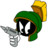 Marvin Martian Angry with gun Icon